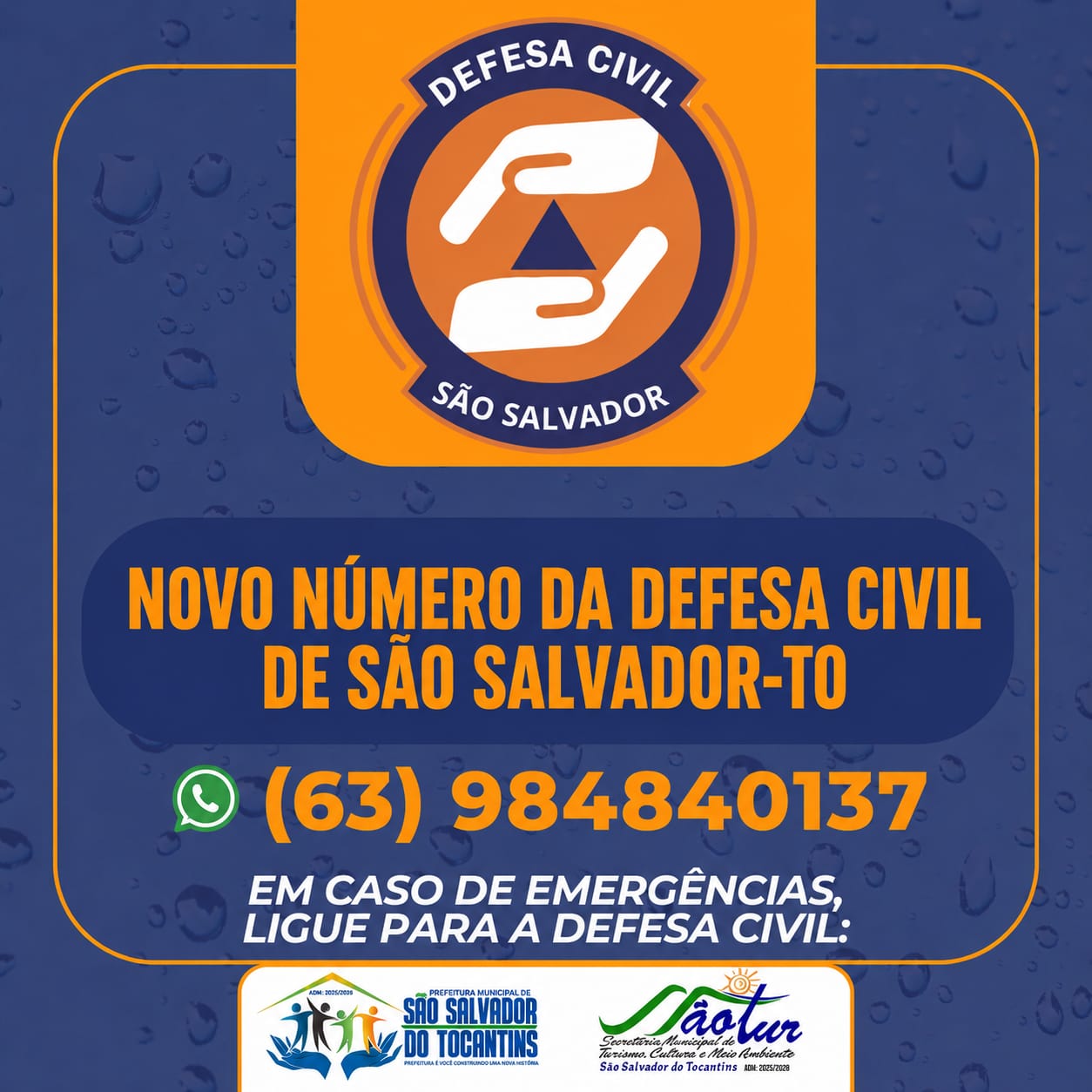 🚨 Atenção, população de São Salvador do Tocantins! 🚨
